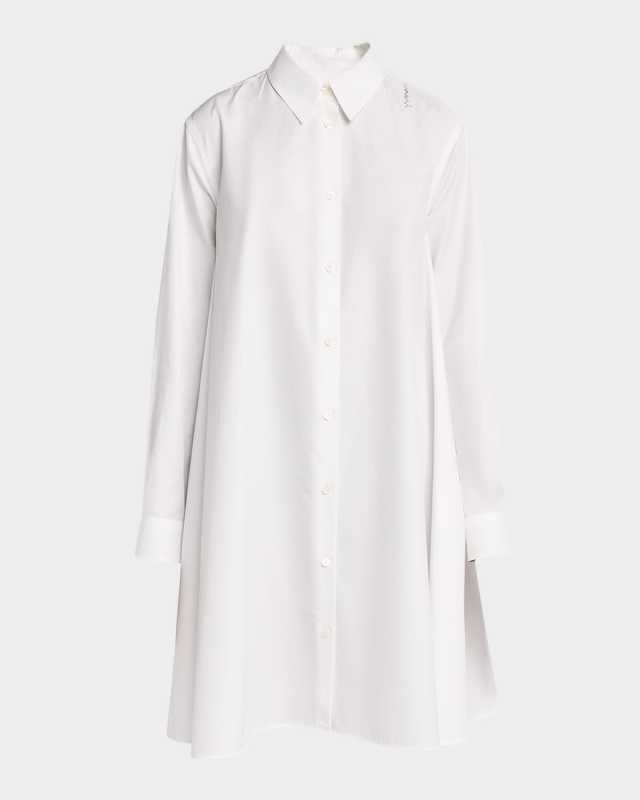 Poplin Mini Shirt Dress